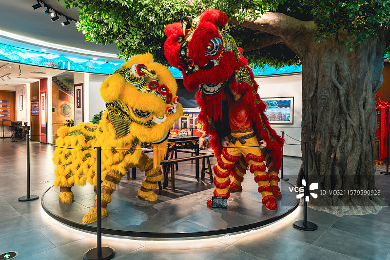 舞狮模型图片素材