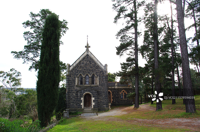 墨尔本蒙特撒尔瓦特艺术村风景图片素材