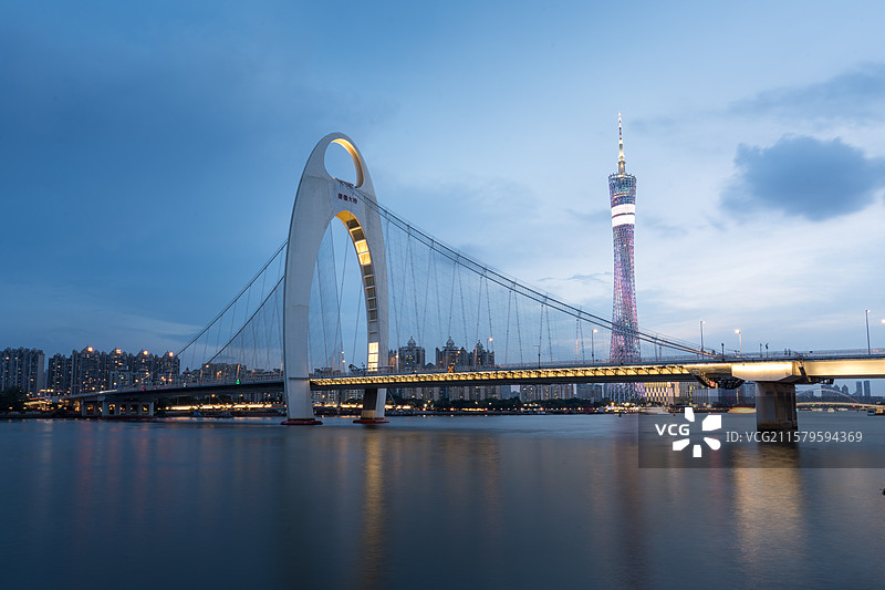 猎德大桥与广州塔图片素材