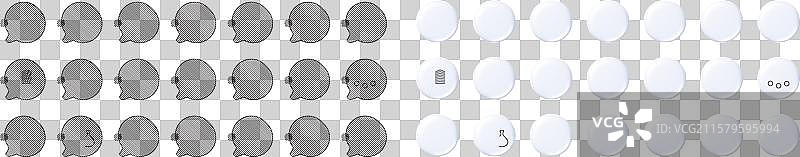 在线购物、居家办公和化学实验室的线条图图片素材