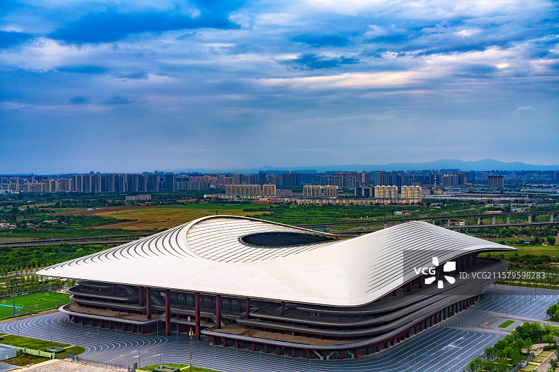 西安国际足球中心图片素材