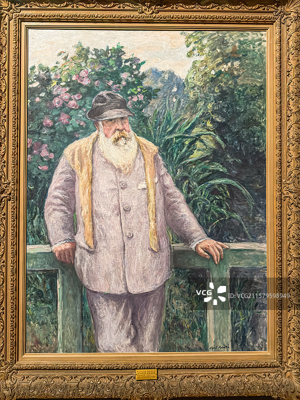 克劳德·莫奈肖像 油画 芝加哥艺术博物馆图片素材
