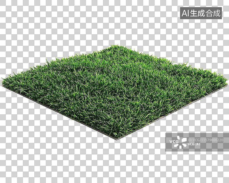 【AI数字艺术】户外景观用人造绿色草坪图片素材