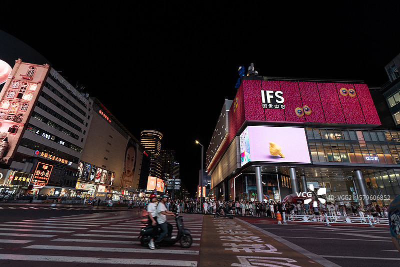 湖南长沙五一广场黄兴路步行街IFS图片素材