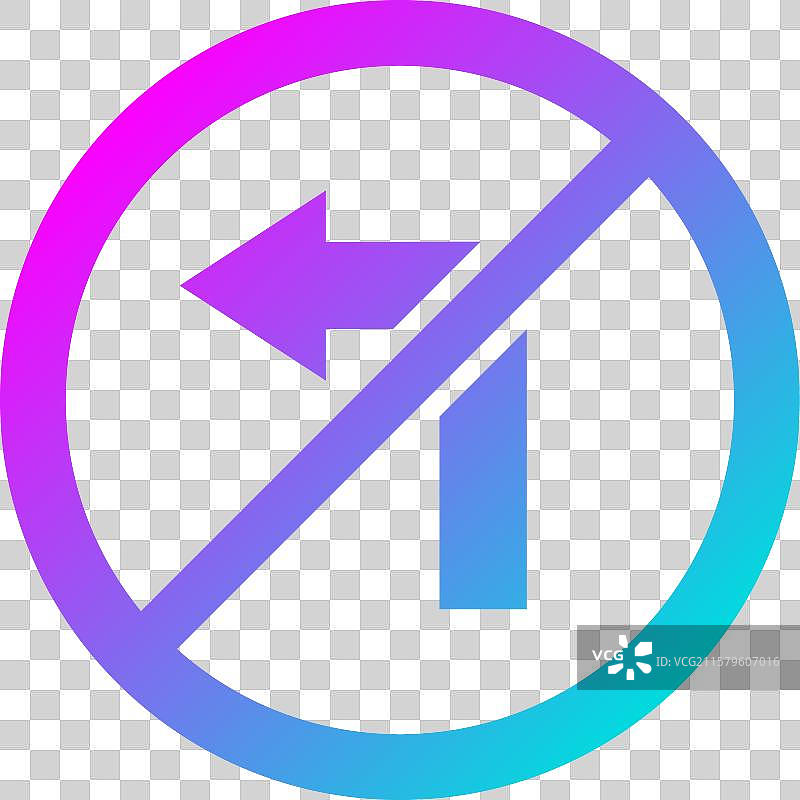 禁止左转图标设计图片素材