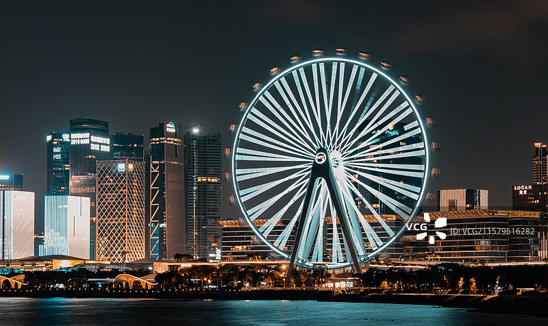 湾区摩天轮图片素材