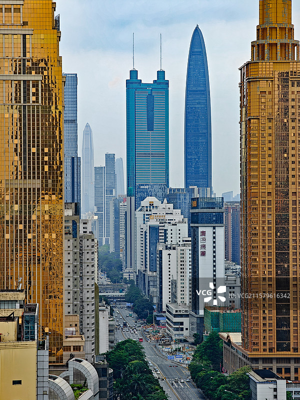 深圳天际线图片素材