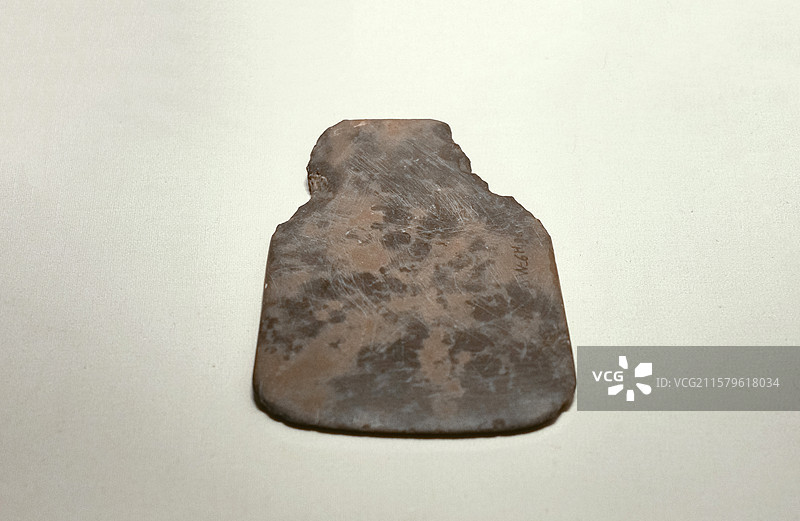 石铲 二里头文化 1974年山西夏县东下5出土 中国国家博物馆古代中国陈列图片素材