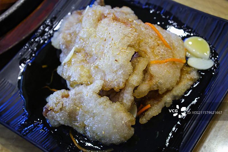 东北传统名菜锅包肉图片素材