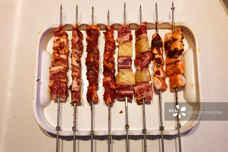 吉林延边朝鲜族特色风味烧烤烤串烤大串珲春大串图片素材