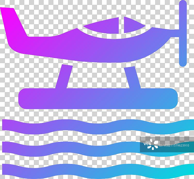 水上飞机图标设计图片素材