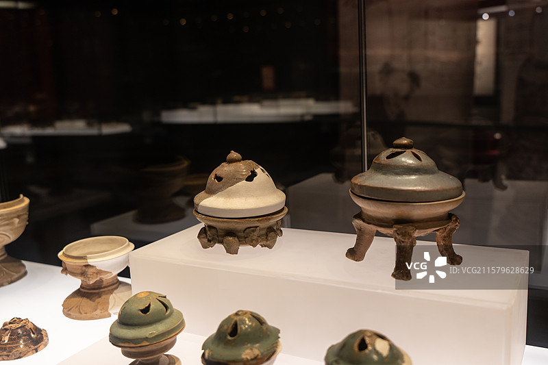 长沙窑铜官窑博物馆 铜官窑瓷器 唐代图片素材