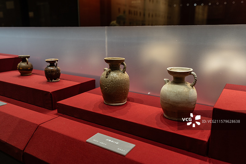 长沙窑铜官窑博物馆 铜官窑瓷器 唐代图片素材