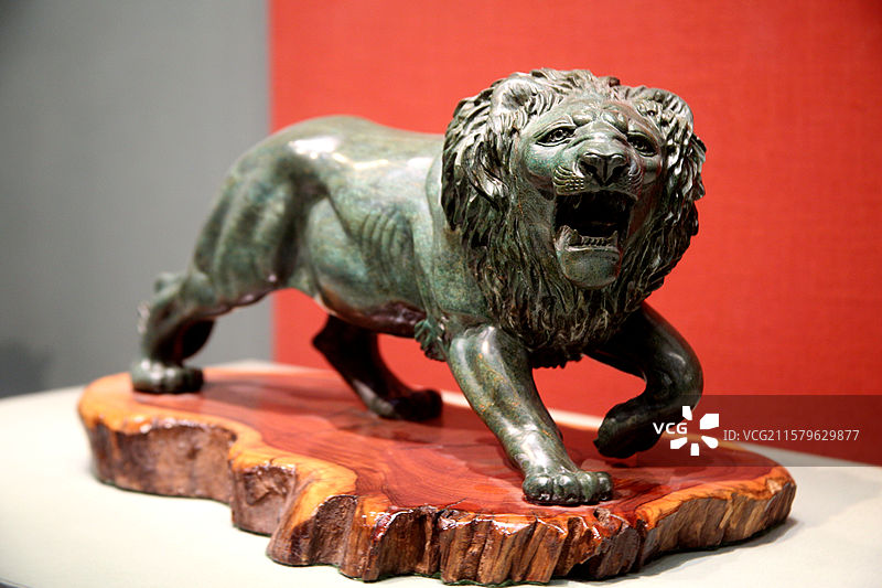 展陈于中央礼品文物管理中心的展品：石雕狮子图片素材