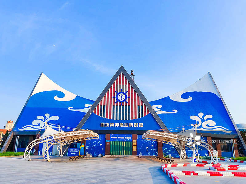 潍坊海洋渔业科创馆 潍坊欢乐海沙滩景区图片素材