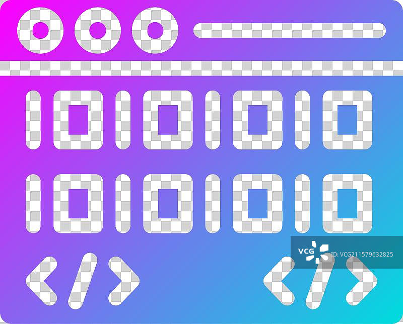 二进制代码图标设计图片素材