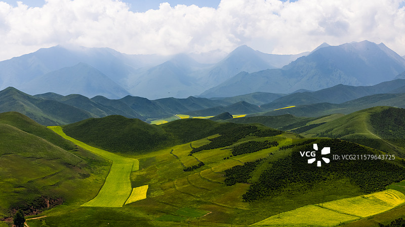 门源照壁山景区美景图片素材