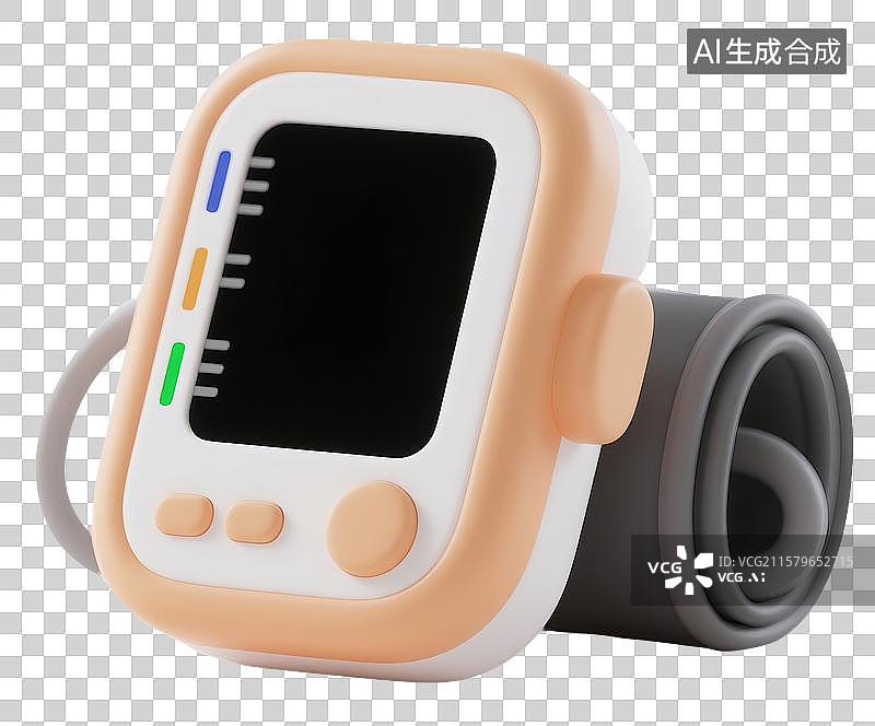 【AI数字艺术】3D血压测量器图片素材