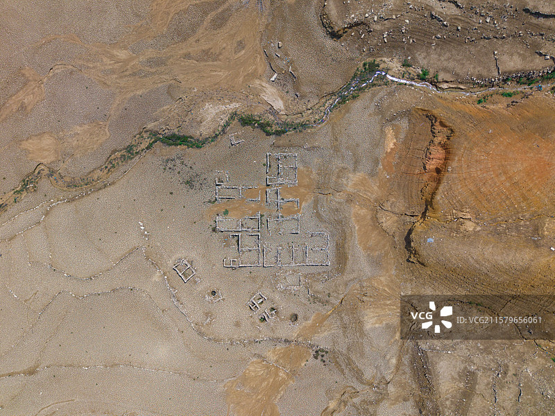 揭阳普宁市 上三坑水库 普宁版 楼兰古城！图片素材