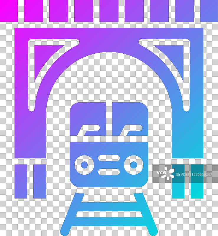 火车隧道图标设计图片素材