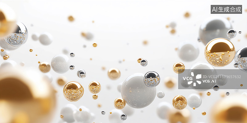 【AI数字艺术】水分子精华液美妆背景图片素材