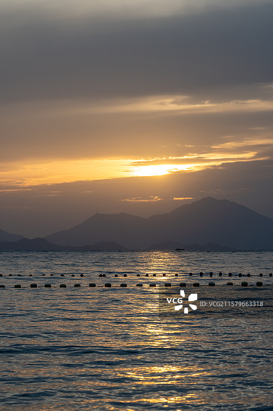 夕阳落日 深圳大鹏半岛鹅公湾图片素材