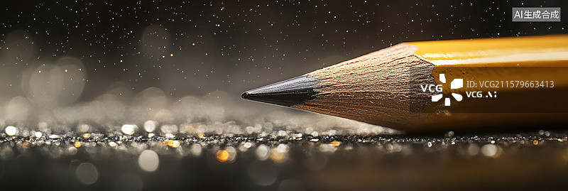 【AI数字艺术】天体创意人类月球日宇宙虚空中锋利铅笔遮蔽远方恒星融合教育与宇宙金融、科技和创新视觉抽象神秘背景图片素材