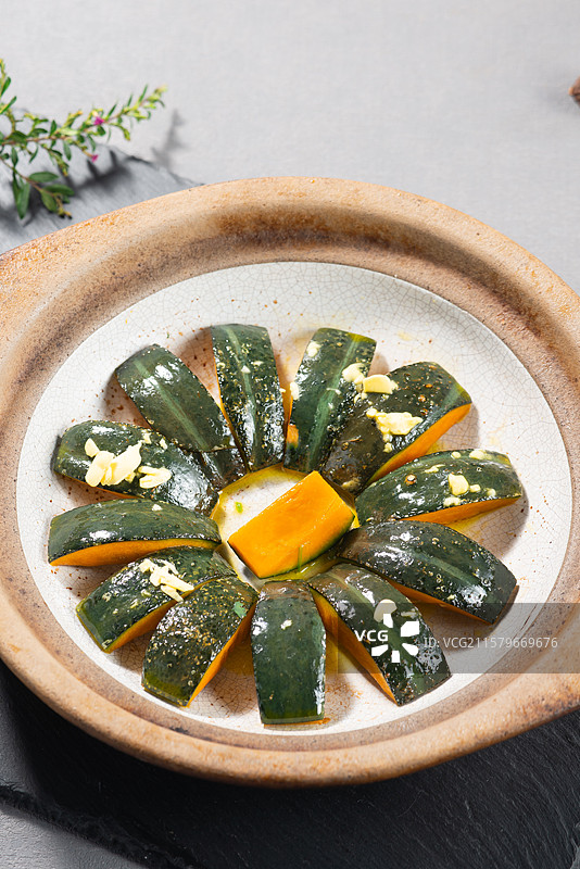 砂锅焗南瓜图片素材