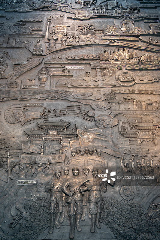 云南省博物馆古代浮雕艺术展示图片素材