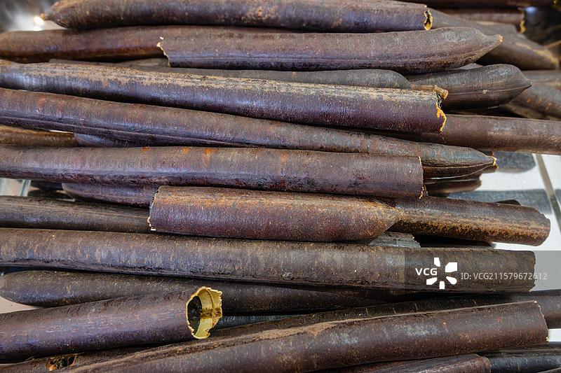 堆叠的肉桂棒图片素材