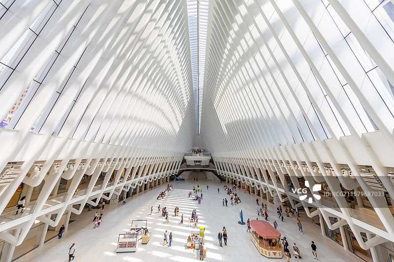 纽约世贸中心交通枢纽图片素材