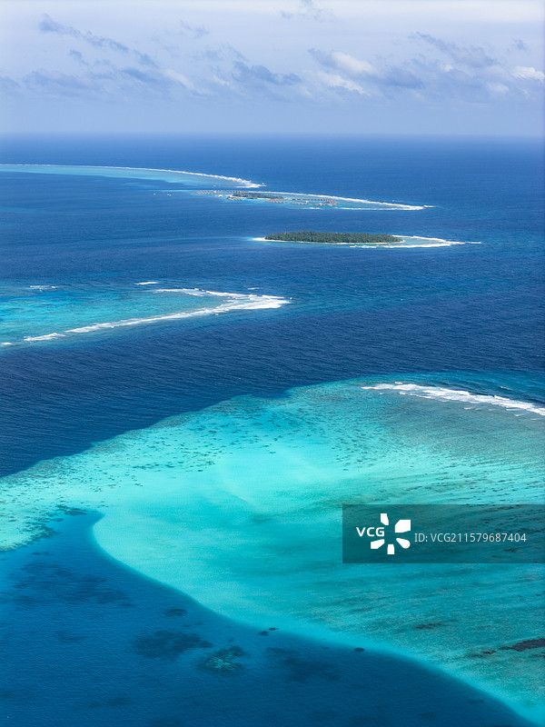 超清| 马尔代夫㵼湖航拍视角图片素材