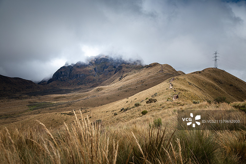 厄瓜多尔基多皮钦查火山公园图片素材