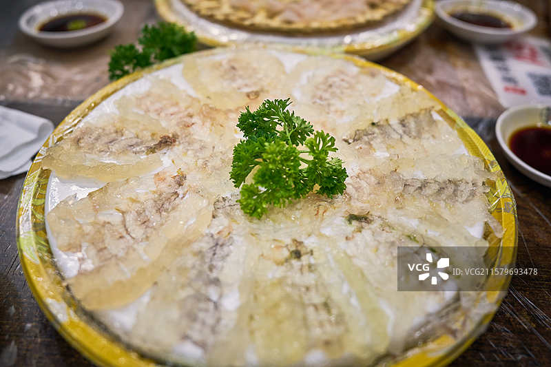 潮州濑尿虾（皮皮虾）刺身图片素材