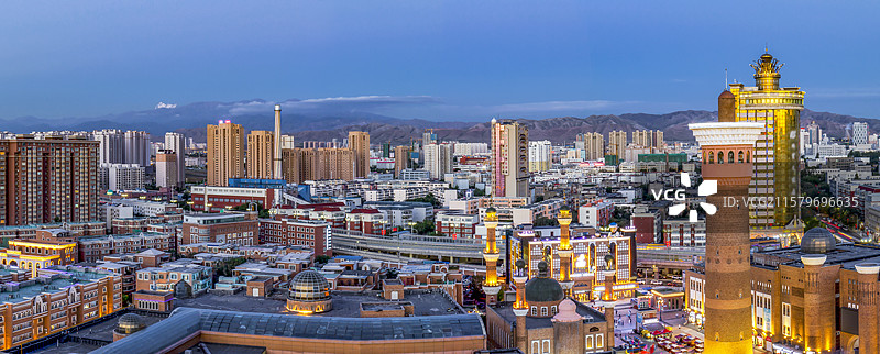 新疆乌鲁木齐一隅图片素材