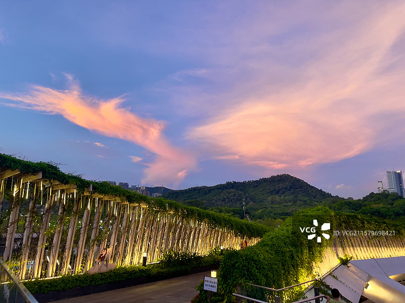 火烧云天   深圳笔架山运动公园图片素材