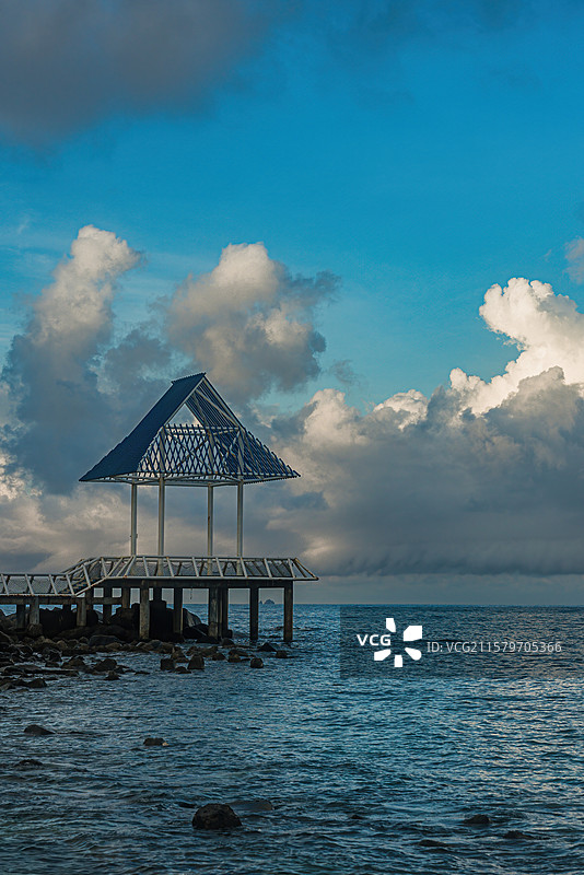 海南万宁陵水旅行照图片素材