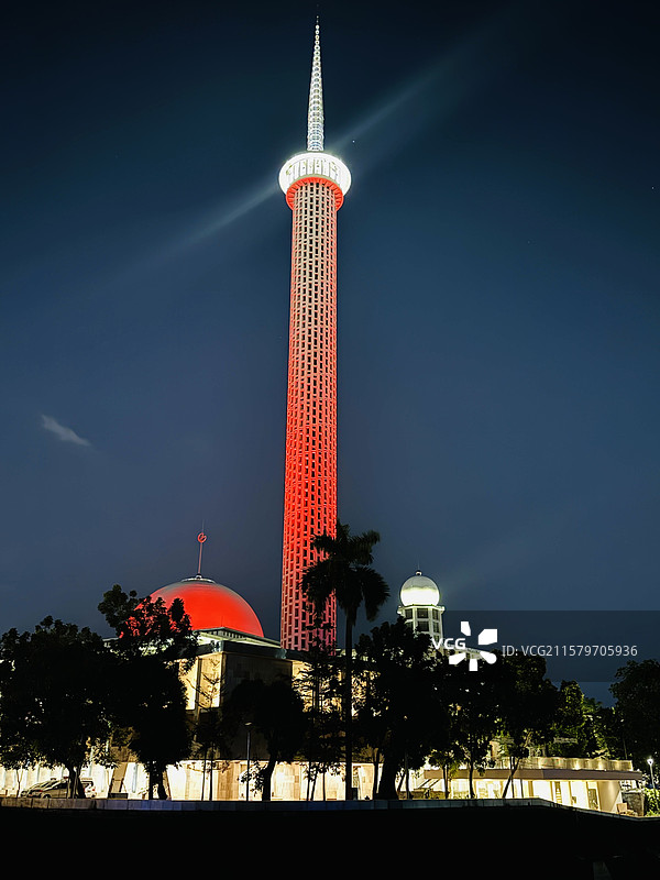 印尼雅加达夜景图片素材