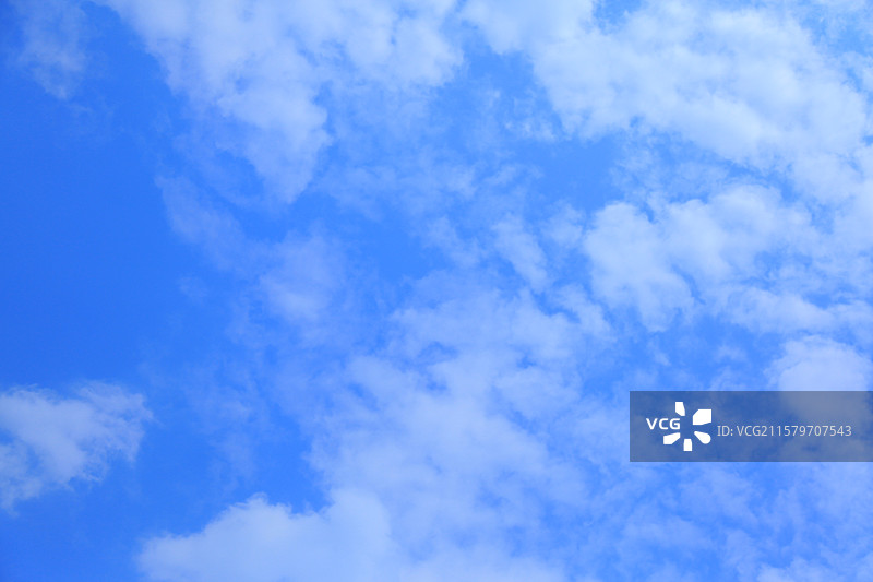 清朗天气蓝天白云背景素材图片素材