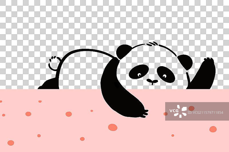熊猫躲猫猫图片素材