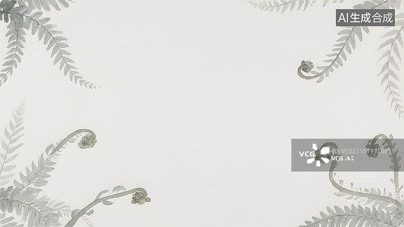 【AI数字艺术】水墨画两侧图片素材