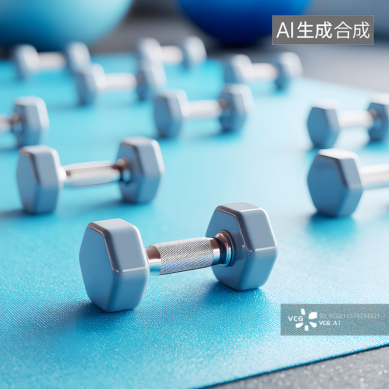 【AI数字艺术】AIGC：健身器械哑铃图片素材