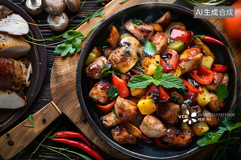 【AI数字艺术】美味的食物图片素材