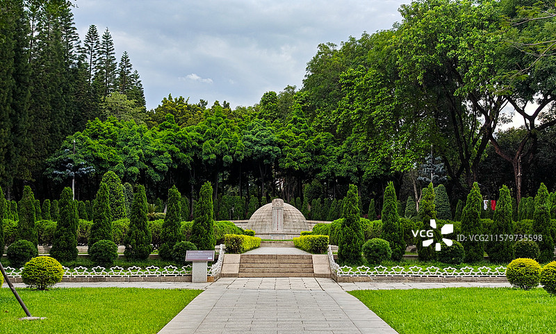 十九路军淞沪抗日阵亡将士陵园：历役革命阵亡将士公墓图片素材