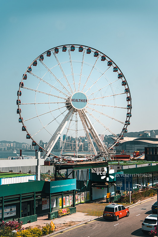 香港中环摩天轮图片素材