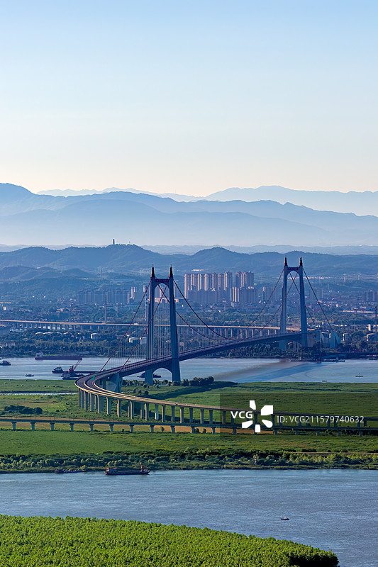 岳阳洞庭湖大桥风光图片素材