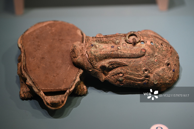 中国安徽博物院馆藏珍品：文房四宝（宣笔/徽墨/宣纸/歙砚）特写图片素材