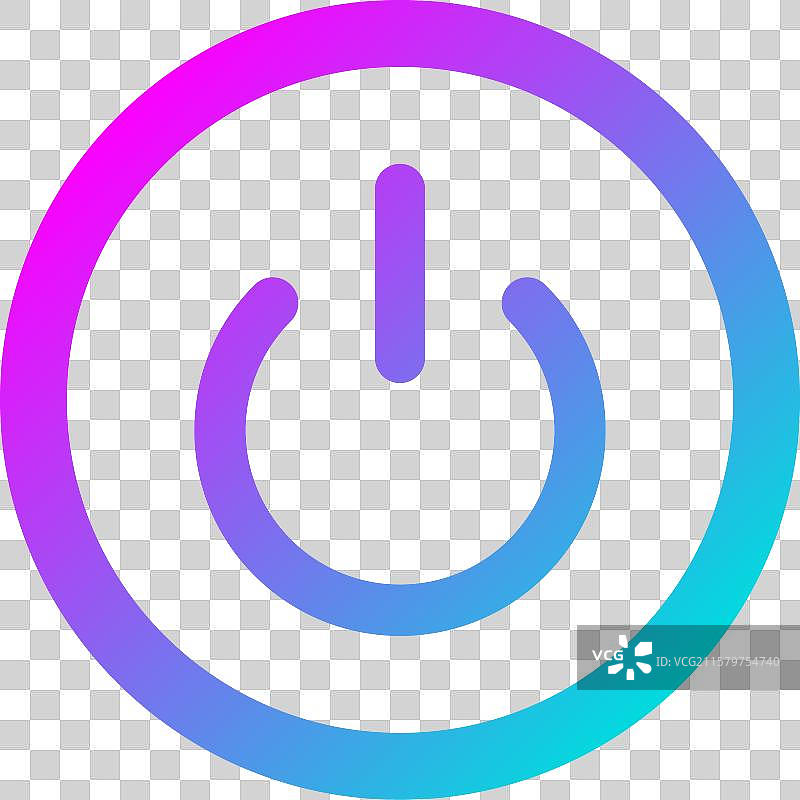 电源按钮图标设计图片素材