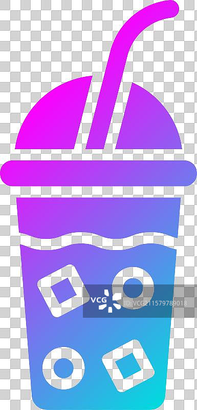 冰咖啡图标设计图片素材