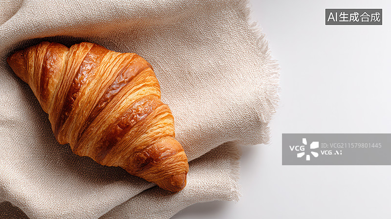 【AI数字艺术】柔软的酥皮面包图片素材